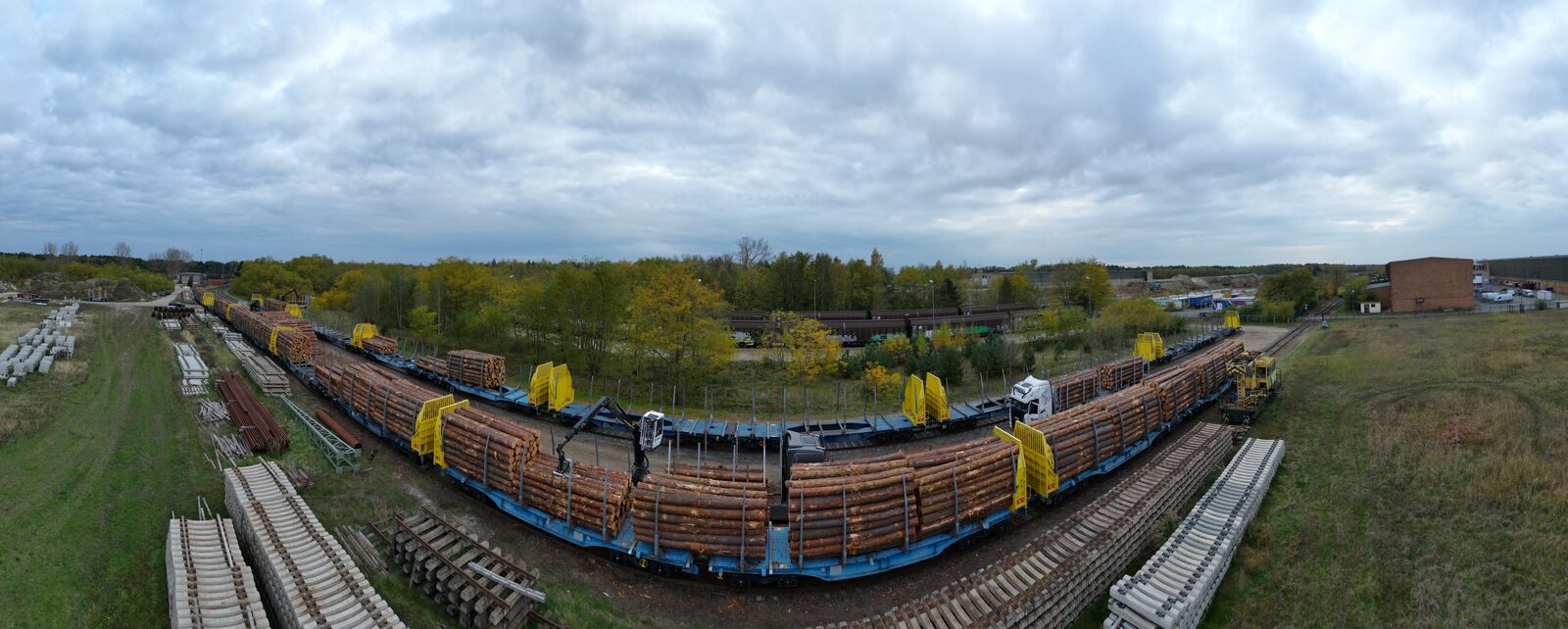 Bahnverladung Drohne